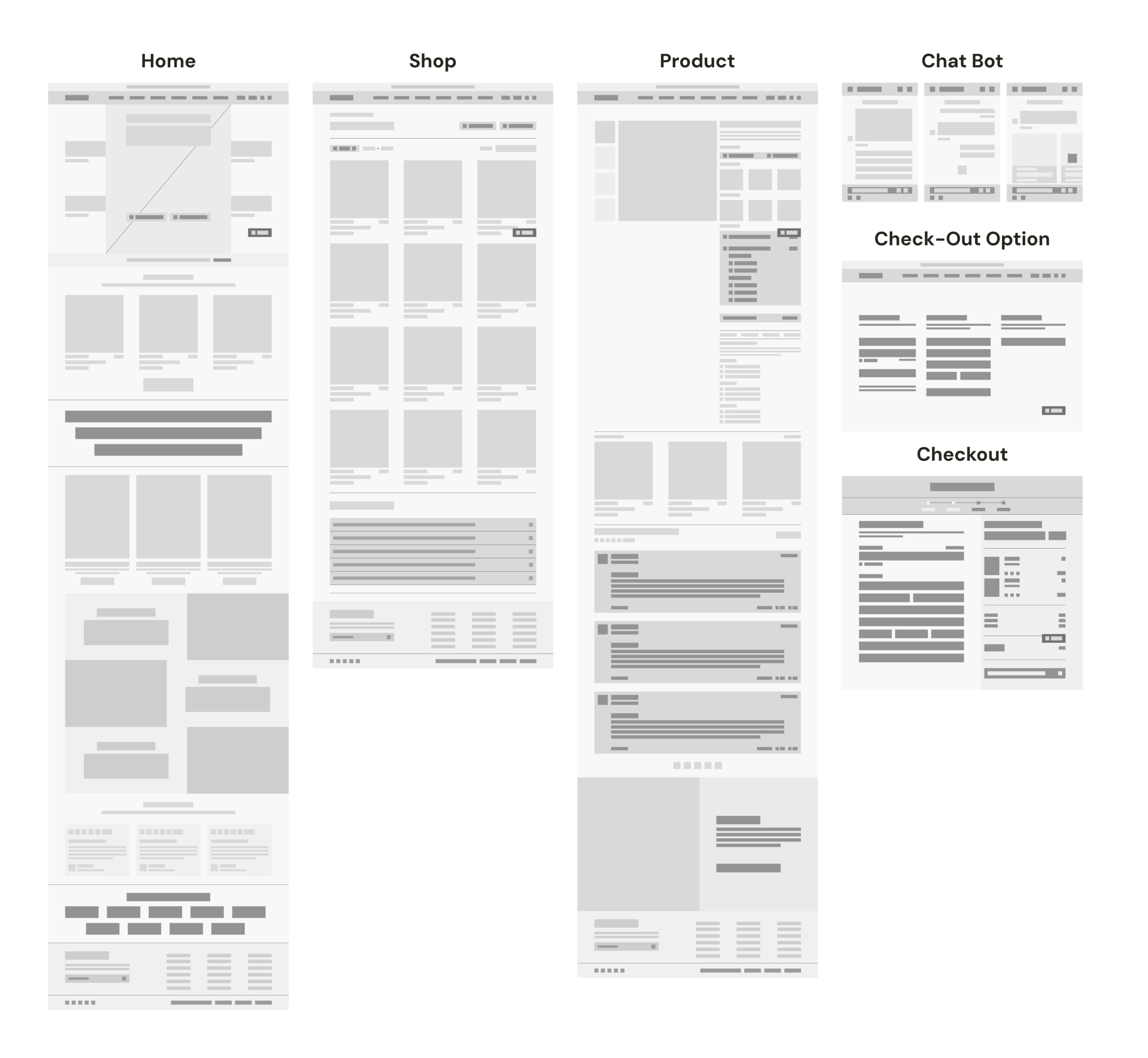 Lo-Fi Wireframes